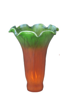 Amber/Green Pond Lily Shade in Amber (57|10192)