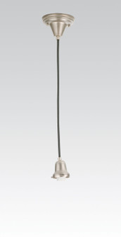 Covered Wire One Light Pendant Hardware in Black Metal,Brushed Nickel (57|101616)