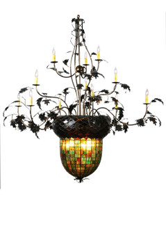 Greenbriar Oak 15 Light Chandelier in Antique Copper (57|100697)