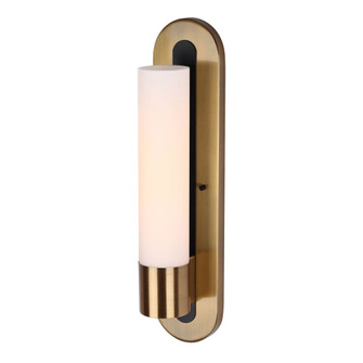 Tripp One Light Wall Sconce in Matte Black And Gold (387|IWF782B01BKG)