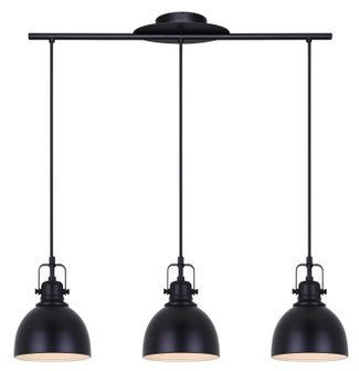 Polo Three Light Pendant in Black (387|IPL622A03BK)