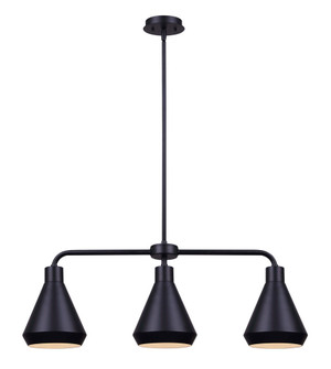 Byck Three Light Pendant in Black (387|IPL1020A03BK)