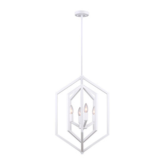 Netto Four Light Chandelier in Matte White (387|ICH1010A04WH16)