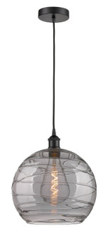 Edison One Light Pendant in Matte Black (405|616-1P-BK-G1213-14SM)