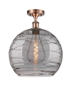 Ballston One Light Semi-Flush Mount in Antique Copper (405|516-1C-AC-G1213-14SM)