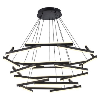 Celestia LED Chandelier in Black (110|MDN-1567 BK)