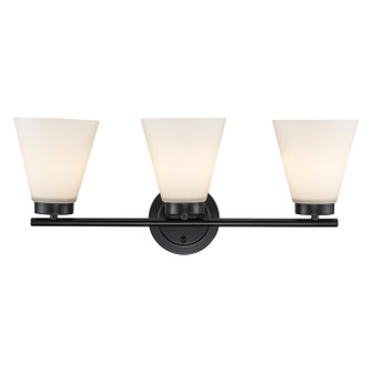 Fifer Three Light Vanity in Black (110|71803 BK)