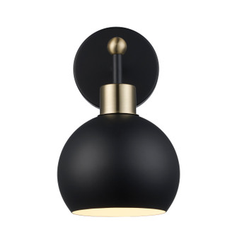 Indigo One Light Wall Sconce in Black/Antique Gold (110|22531 BKAG-BK)