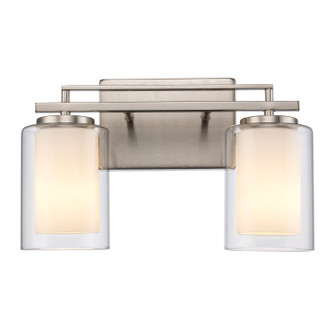 Lisbon Two Light Vanity in Brushed Nickel (110|22482 BN)