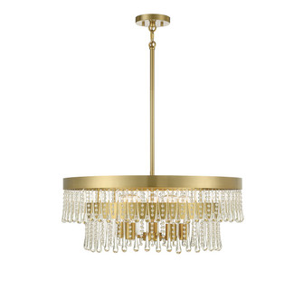 Six Light Pendant in Natural Brass (446|M7038NB)