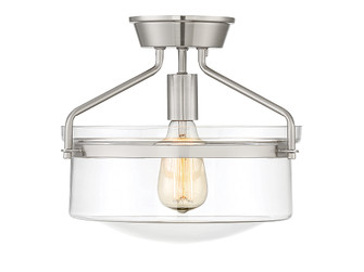 Msemi One Light Semi-Flush Mount in Brushed Nickel (446|M60011BN)