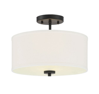 Msemi Two Light Semi-Flush Mount in Matte Black (446|M60008MBK)