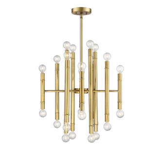 Mchan 24 Light Chandelier in Natural Brass (446|M10040NB)