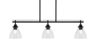 Odyssey Three Light Island Pendant in Matte Black (200|2636-MB-4760)