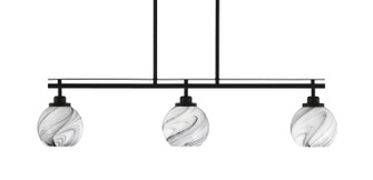 Odyssey Three Light Island Pendant in Matte Black (200|2636-MB-4109)