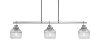 Odyssey Three Light Island Pendant in Brushed Nickel (200|2636-BN-5110)