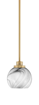 Odyssey One Light Mini Pendant in New Age Brass (200|2601-NAB-4109)
