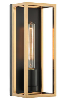 Shadowbox LED Wall Sconce in Black / Aged Gold Brass (423|S15141BKAG)