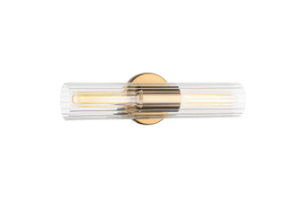 Odette Two Light Wall Sconce in Aged Gold Brass (423|S05401AG)