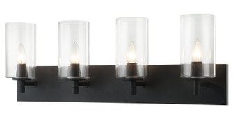 Candela Four Light Wall Sconce in Matte Black (423|S04904MBCL)