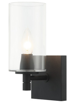 Candela One Light Wall Sconce in Matte Black (423|S04901MBCL)