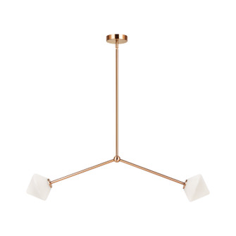 Novo Two Light Pendant in Aged Gold Brass (423|C81742AGOP)