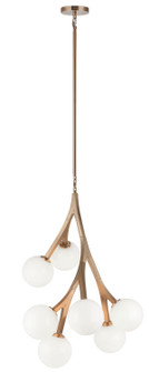 Rami Seven Light Chandelier in Aged Gold Brass (423|C81507AGOP)