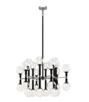 Stellar 24 Light Chandelier in Black (423|C75324BKCL)