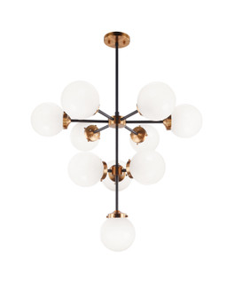 Maru Ten Light Chandelier in Aged Gold Brass (423|C72310AGOP)