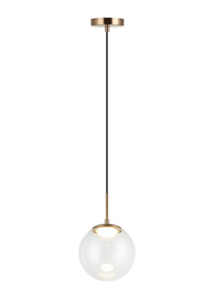 Boble One Light Pendant in Aged Gold Brass (423|C61311AGCL)