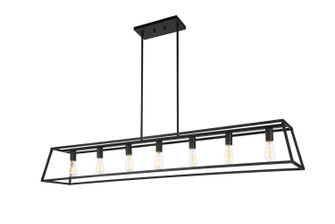 Candor Seven Light Chandelier in Rusty Black (423|C57017RB)