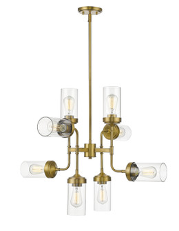 Calliope Eight Light Chandelier in Foundry Brass (224|617-8FB)