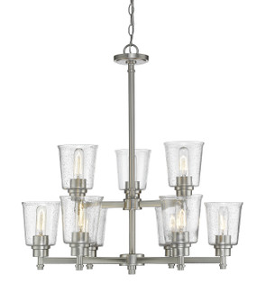 Bohin Nine Light Chandelier in Brushed Nickel (224|464-9BN)