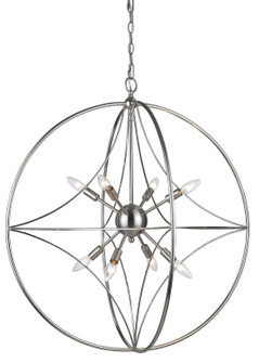 Cortez Eight Light Chandelier in Brushed Nickel (224|452-30BN)