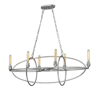 Persis Six Light Chandelier in Old Silver (224|3000-6OS)