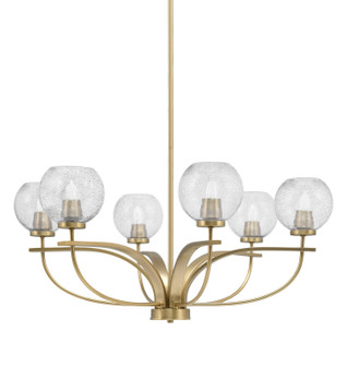 Cavella Six Light Chandelier in New Age Brass (200|3906-NAB-4102)