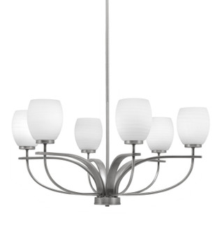 Cavella Six Light Chandelier in Graphite (200|3906-GP-615)