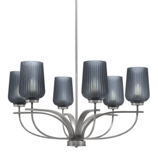 Cavella Six Light Chandelier in Graphite (200|3906-GP-4252)