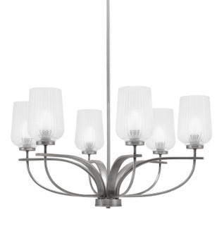 Cavella Six Light Chandelier in Graphite (200|3906-GP-4250)