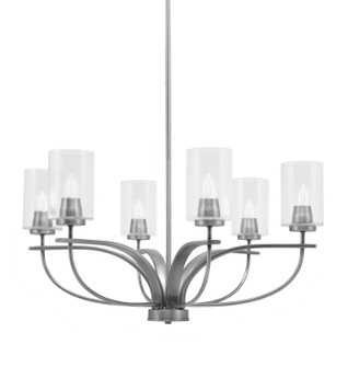 Cavella Six Light Chandelier in Graphite (200|3906-GP-300)