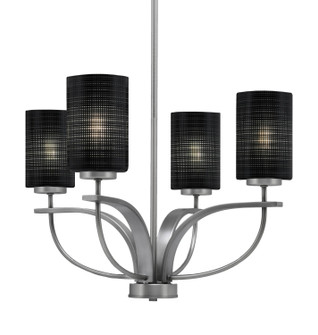 Cavella Four Light Chandelier in Graphite (200|3904-GP-4069)