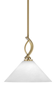 Cavella One Light Mini Pendant in New Age Brass (200|3901-NAB-2121)