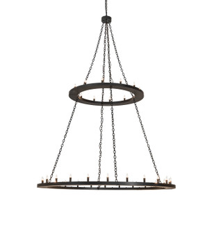 Loxley 36 Light Chandelier in Black Metal (57|264588)