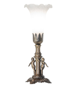 White One Light Mini Lamp in Antique Brass (57|262942)