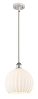 Ballston LED Mini Pendant in White Polished Chrome (405|516-1S-WPC-G1217-10WV)