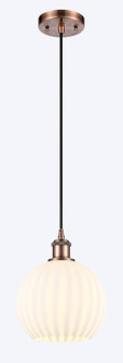Ballston LED Mini Pendant in Antique Copper (405|516-1P-AC-G1217-8WV)