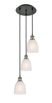 Ballston LED Pendant in Black Antique Brass (405|113B-3P-BAB-G441)