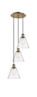 Ballston LED Pendant in Antique Brass (405|113B-3P-AB-GBC-84)