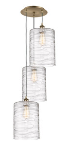 Ballston LED Pendant in Antique Brass (405|113B-3P-AB-G1113-L)