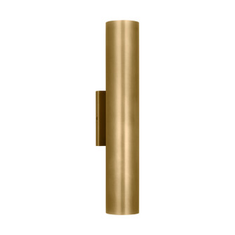 Pressa LED Outdoor Wall Mount in Natural Brass (182|SLOWS29027NB)